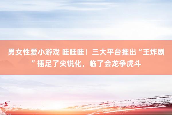 男女性爱小游戏 哇哇哇！三大平台推出“王炸剧”插足了尖锐化，临了会龙争虎斗