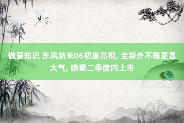 做爱知识 东风纳米06初度亮相， 全新外不雅更显大气， 瞻望二季度内上市