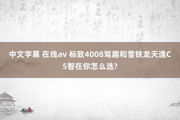 中文字幕 在线av 标致4008驾趣和雪铁龙天逸C5智在你怎么选?