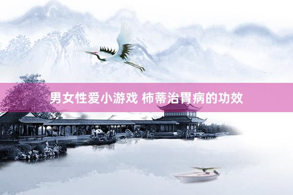 男女性爱小游戏 柿蒂治胃病的功效